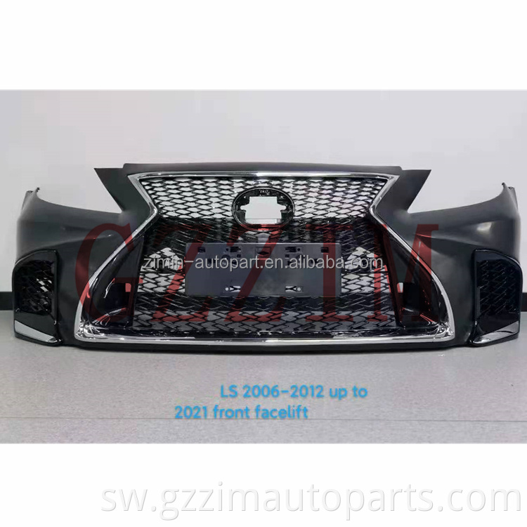 Gari ABS Bumpers Plastiki Bodykit Kit Kit kwa LX LS 2006-2012 Boresha hadi 2021